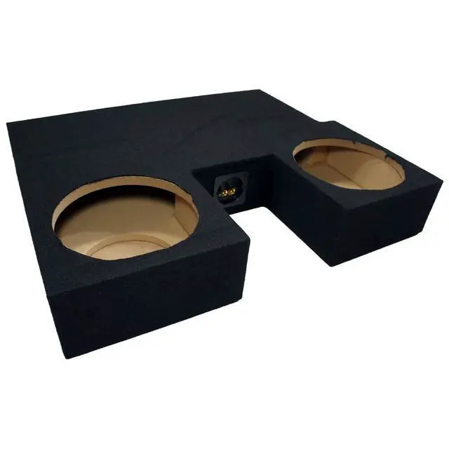 Alt view image 3 of 5 - Kicker C10 Dual 10" Sub Box 600W Fits 07-12 Toyota Tundra Double Cab | Loaded truck subwoofer enclosure, peak power rated drivers, complete bass upgrade, easy installation, 10 inch size