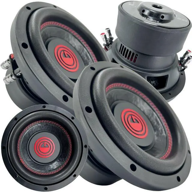 Main image of 2X 8 Inch 1000 Watt Car Audio Subwoofer w/ 4 Ohm DVC Power 8' Sub Pair - Feature Dual Voice Coil, Thick Magnet, Design for Car, ATV, Van, High Performance Car Show