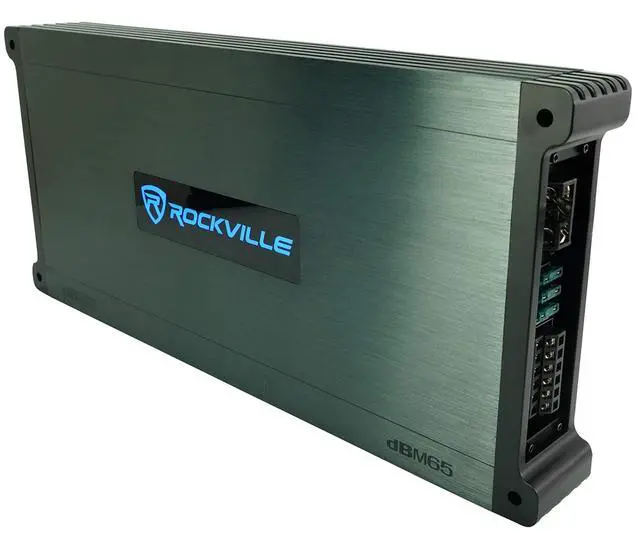 Alt view image 2 of 7 - DBM65 6-Channel Marine Amplifier Bundle with RMWK4 Wire Kit | 2600W Peak / 660W RMS, 12dB Crossover, PA Microphone, Bass Knob, RMWK4 4 AWG Marine Amp Wire Kit, 2-Items