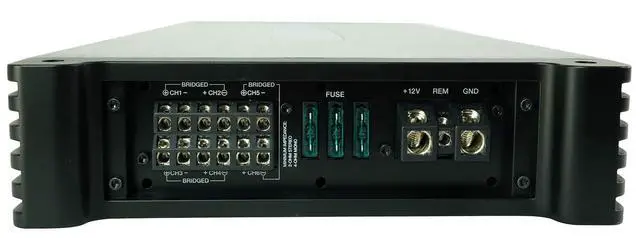 Alt view image 5 of 7 - DBM65 6-Channel Marine Amplifier Bundle with RMWK4 Wire Kit | 2600W Peak / 660W RMS, 12dB Crossover, PA Microphone, Bass Knob, RMWK4 4 AWG Marine Amp Wire Kit, 2-Items