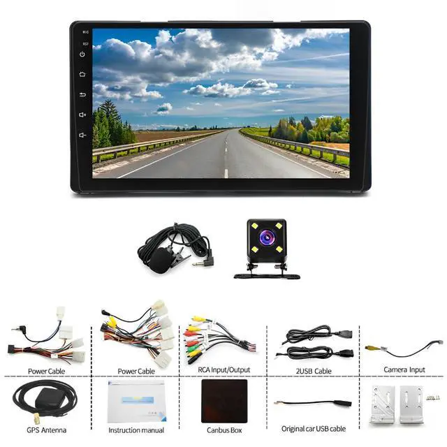 Alt view image 7 of 7 - Car Radio Fit for Toyota Sienna 2015 2016 2017 2018, 9inch Android 13 Car Stereo with Wireless CarPlay Android Auto GPS Navigation Multimedia Player Bluetooth WiFi Backup Camera 2+32GB