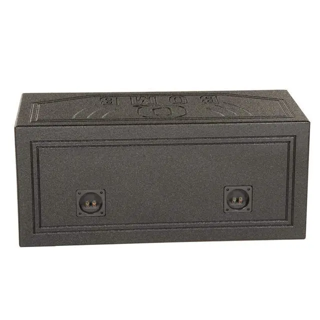 Alt view image 6 of 6 - Dual 10 Inch Vented Port Subwoofer Sub Box w/Bedliner Spray (2 Pack)
