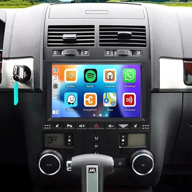Main image of CarPlay Radio for Touareg 2003 2004 2005 2006 2007 2008 2009 2010 | 9 Inch Touch Screen Car Stereo Andriod Auto and WiFi GPS Navigation DSP Bluetooth Multimedia Player Backup Camera