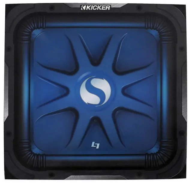 Alt view image 6 of 7 - 2 11L712GLC 12" Charcoal Grilles w/LEDs for SoloBaric 11S12L7 Subwoofers