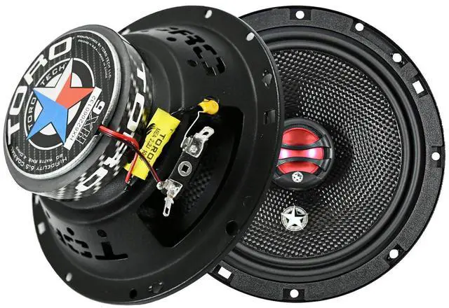 Main image of Audio HX6 6.5 3-Way Coaxial Car Speaker Set | 160W Peak / 80W RMS Pair, 3-Way Full Range Sound, Glass Fiber Cones & Rubber Surrounds, High-Clarity Auto Audio Upgrade
