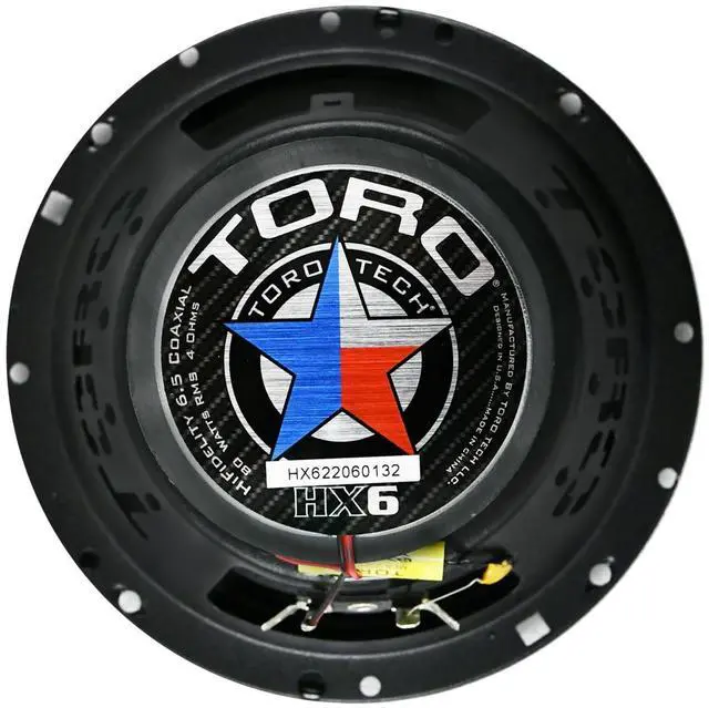 Alt view image 5 of 5 - Audio HX6 6.5 3-Way Coaxial Car Speaker Set | 160W Peak / 80W RMS Pair, 3-Way Full Range Sound, Glass Fiber Cones & Rubber Surrounds, High-Clarity Auto Audio Upgrade