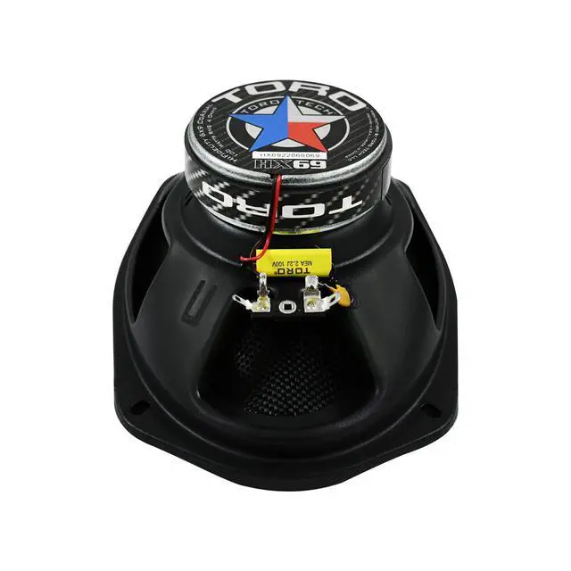 Alt view image 5 of 6 - HX69 6×9 2-Way Coaxial Car Speaker Set | 200W Peak / 100W RMS Pair, 20 mm Ferro Fluid Tweeters, Glass Fiber Cones, Rubber Surrounds, Easy Upgrade