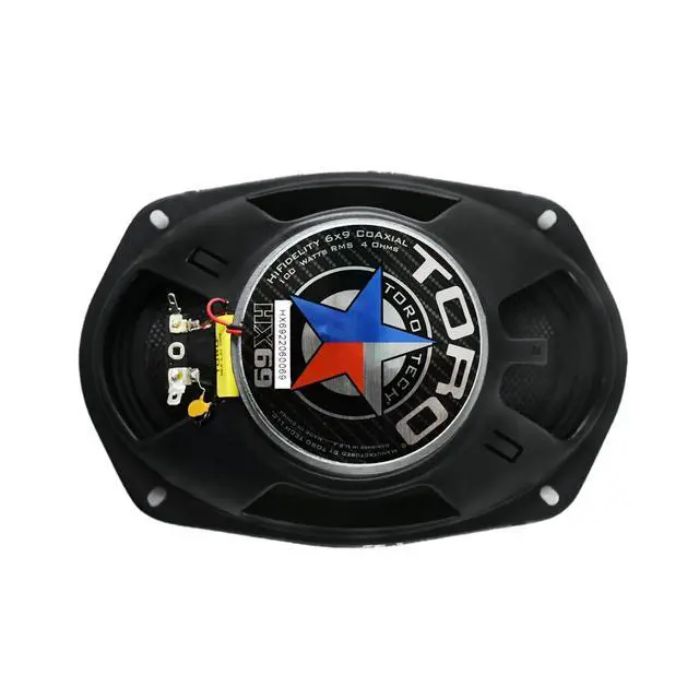 Alt view image 6 of 6 - HX69 6×9 2-Way Coaxial Car Speaker Set | 200W Peak / 100W RMS Pair, 20 mm Ferro Fluid Tweeters, Glass Fiber Cones, Rubber Surrounds, Easy Upgrade