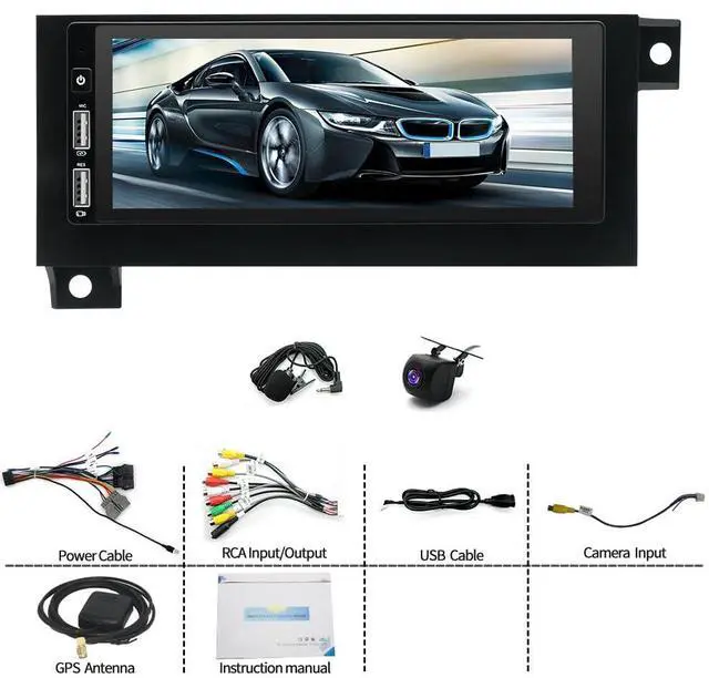 Alt view image 2 of 7 - 4G+64G Car Stereo for Jeep Wrangler TJ 19972002 6.86 Inch Touchscreen Android 14 Car Radio with Carplay & Android Auto GPS Navigation Head Unit w/Bluetooth WiFi FM/RDS Backup Camera Mirror Link SWC