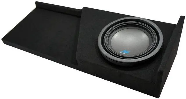 Main image of Alpine S-W10D4 10" Subwoofer Box Fits 2007-2013 Silverado Extended Cab | Dual 4 Ohm 1200W peak driver, loaded Type matched Chevy bass enclosure, custom truck design, big low-end upgrade, 10 inch