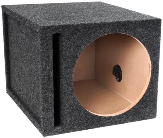 Main image of 12SQV 12 Single Vented Subwoofer/Speaker Enclosure Made in USA, Charcoal