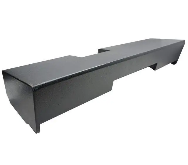 Alt view image 4 of 4 - Dual 12" Rhino-Coated Sub Box Fits 14-18 GMC Sierra Double Cab ASC | Precision-Cut MDF Subwoofer Construction, Bolt-In Truck Install, Tough Carpet Finish, 2015 Air-Tight Design, 12 Inch Size