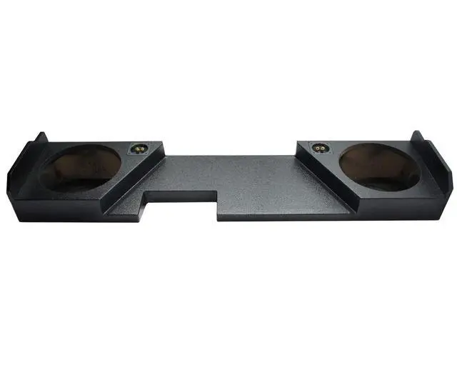 Alt view image 2 of 4 - Dual 12" Rhino-Coated Sub Box Fits 14-18 GMC Sierra Double Cab ASC | Precision-Cut MDF Subwoofer Construction, Bolt-In Truck Install, Tough Carpet Finish, 2015 Air-Tight Design, 12 Inch Size