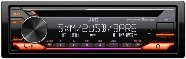 Alt view image 3 of 6 - KD-T915BTS CD Bluetooth Receiver SXV300 Tuner Bundle | CD receiver with Bluetooth, dual USB, AUX and Amazon Alexa, plus included SiriusXM SXV300 satellite tuner