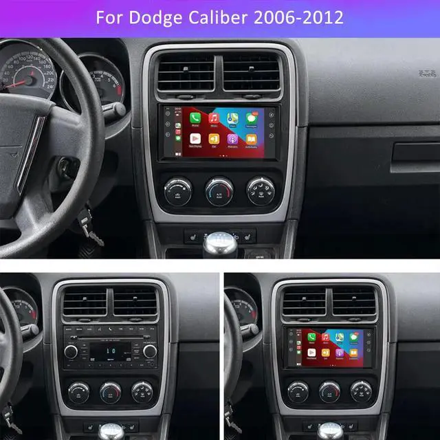 Alt view image 2 of 7 - 7 inch Touchscreen Car Stereo for Dodge Caliber 2006-2012, Android 13 Car Radio with Carplay & Android Auto GPS Navigation BT Mirror Link WiFi Backup Camera 2+32G