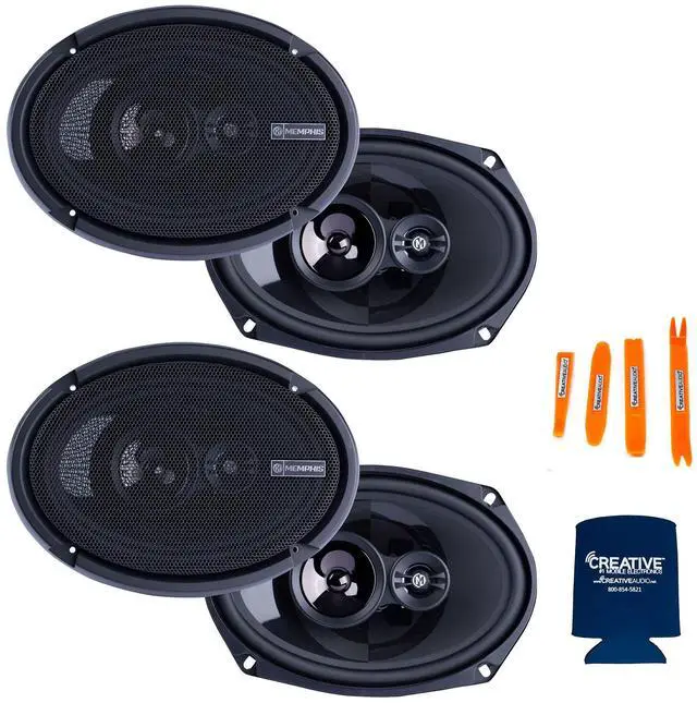 Main image of PRX6902 2-Pair 6x9 Coaxial Speaker Bundle | Two pairs of PRX6902 Power Reference Series 6x9 in 2-way coaxial speakers