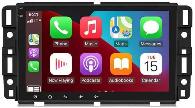 Alt view image 2 of 7 - 2+32G Double Din Car Stereo for Pontiac G6 2005-2010 Wireless Carplay Android Auto 7" Touchscreen Radio for Pontiac G6 Head Unit with Backup Camera Carplay Android Auto GPS Navigation Mirror Link