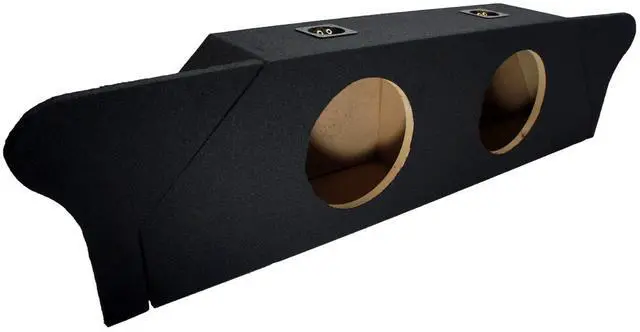 Main image of Dual 10" Trunk Subwoofer Enclosure Sub Box Fits 2010-2013 Chevy Camaro | vehicle-specific shape, twin woofer speaker design, value-priced bass upgrade, quick weekend install, 10 inch size