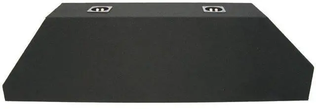 Alt view image 3 of 3 - Dual 10" Trunk Subwoofer Enclosure Sub Box Fits 2010-2013 Chevy Camaro | vehicle-specific shape, twin woofer speaker design, value-priced bass upgrade, quick weekend install, 10 inch size