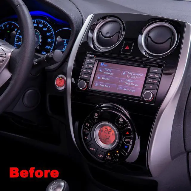 Alt view image 2 of 7 - 10.1 inch Touchscreen Car Stereo for Nissan Note 2012-2021, Android 13 Car Radio with Carplay & Android Auto GPS Navigation BT Mirror Link WiFi Backup Camera 4+64G