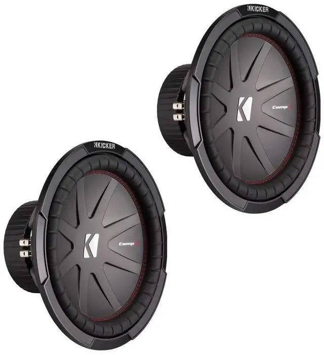 Main image of (2) 43CWR124 Comp R Car Audio Subwoofer Dual 4 Ohm 12" Sub CWR12 Pair