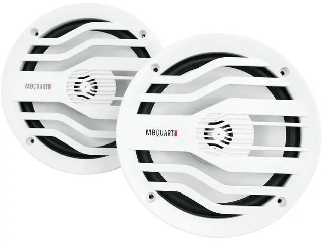 Alt view image 3 of 7 - KMC2 Marine Bluetooth Receiver Bundle with (2) White MB Quart 6.5" Speakers (3 Items)
