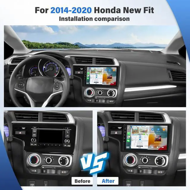Alt view image 3 of 7 - Upgrade Android 13 Car Stereo Fit for Honda 2014-2018 9 Inch Touch Screen Car Stereo Navigation Player with Wireless carplay&Android Auto Support WIFI/GPS/Backup Camera/FM/RDS/Bluetooth(2+32G)