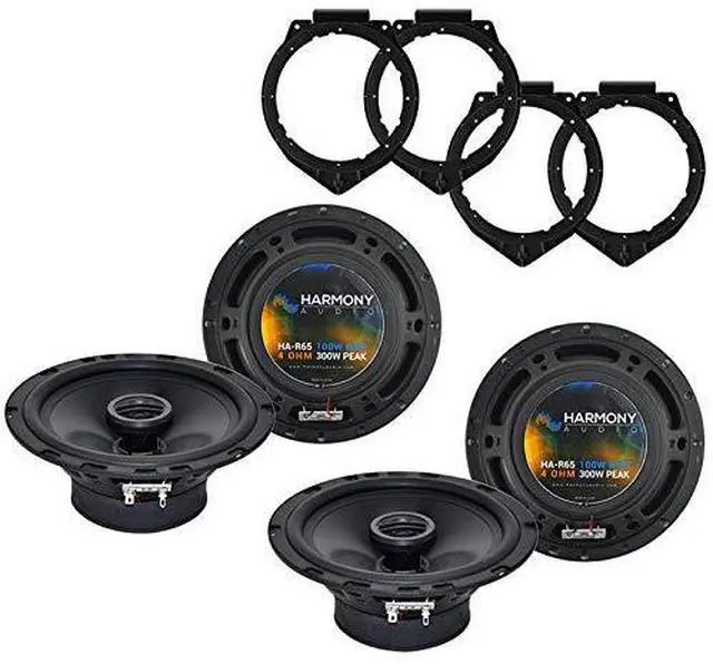 Main image of Fits GMC Acadia 2007-2017 Speaker Replacement with Adapters | 6.5 inch 300 watt door drivers, mounting rings included, cleaner highs and stronger midbass, bolt-in upgrade, DIY friendly