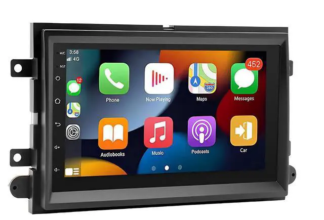 Alt view image 5 of 7 - 2+64G Car Radio for Ford Fusion Explorer 2006-2009, 7" Touch Screen Radio for Ford F150 2004-2008 Head Unit Focus 2004-2006, Edge 2007-2009 Mustang Stereo with Wireless Carplay Android GPS Navi