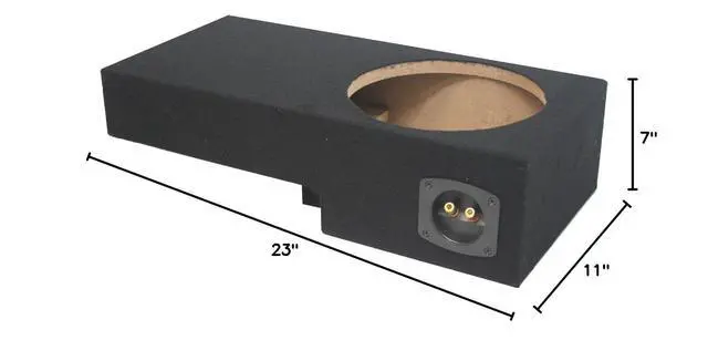 Alt view image 6 of 6 - Kicker Comp C10 Single 10" Sub Box Fits 2001-2005 Ford Explorer Sport Trac | Drivers arrive pre-mounted, air-tight MDF build, 10 inch subwoofer fit, spring terminals, just add power and play
