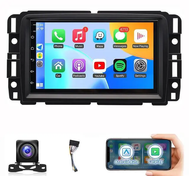 Main image of Car Radio for GMC Acadia 2013 2014 2015 2016 2017,for Chevrolet Traverse 2013-2017 with Wireless CarPlay Android Auto, 7 Inch Touch Screen Stereo for GMC Traverse WiFi GPS BT Backup Camera-2+32G