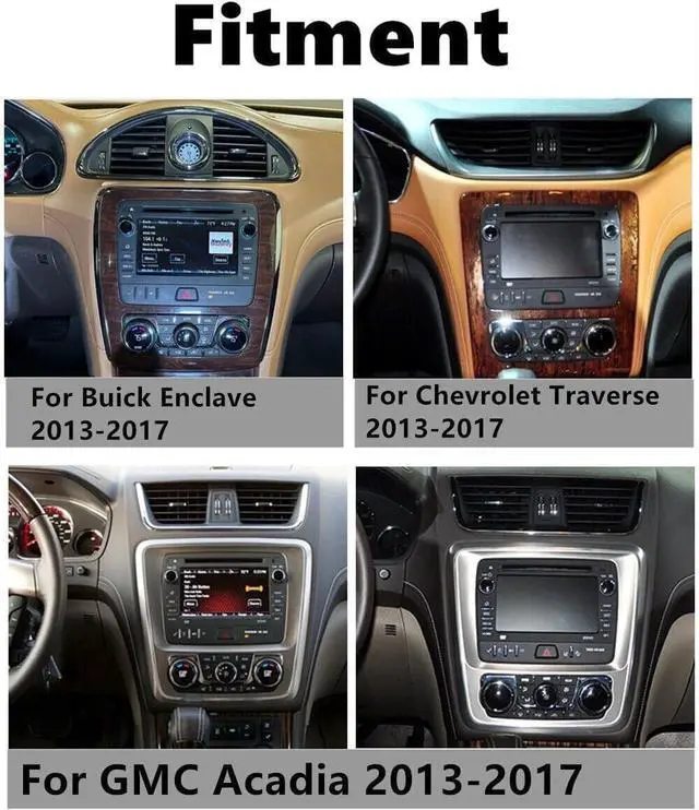 Alt view image 2 of 7 - Car Radio for GMC Acadia 2013 2014 2015 2016 2017,for Chevrolet Traverse 2013-2017 with Wireless CarPlay Android Auto, 7 Inch Touch Screen Stereo for GMC Traverse WiFi GPS BT Backup Camera-2+32G
