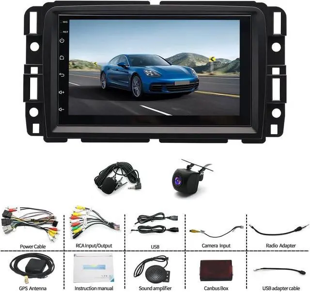 Alt view image 7 of 7 - Car Radio for GMC Acadia 2013 2014 2015 2016 2017,for Chevrolet Traverse 2013-2017 with Wireless CarPlay Android Auto, 7 Inch Touch Screen Stereo for GMC Traverse WiFi GPS BT Backup Camera-2+32G