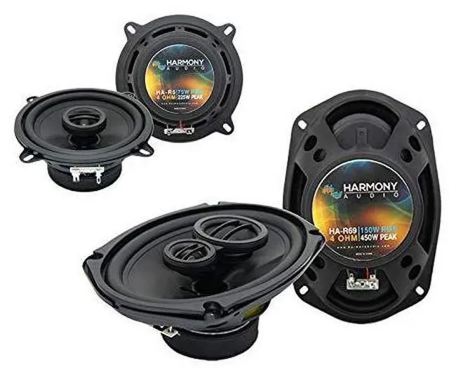 Main image of Fits Buick Lesabre 2000-2005 Speaker Upgrade Package R5 R69 | Front and rear coverage, 5.25 inch and 6x9 car sizes set, easy replacement install, restores clear factory sound