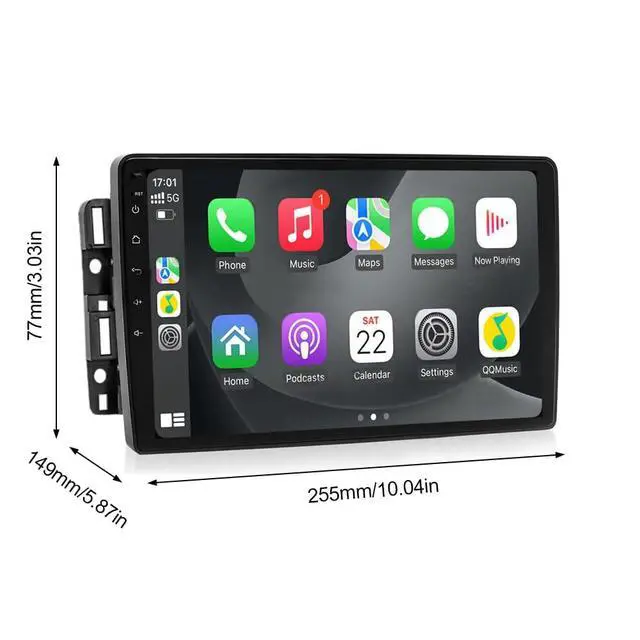 Alt view image 4 of 7 - 10 inch Car Radio Stereo for Chevrolet Impala 2006-2012 with Wireless Carplay Android, 2+64G Touch Screen Radio for Chevy Impala GPS Navi with Backup Camera Bluetooth Head Unit Radio WiFi Auto SWC