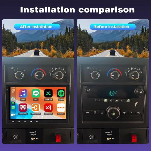Alt view image 2 of 7 - 5G WiFi Upgrade Radio for Chevy Express 2500 3500 4500 2008-2024, 8'' IPS Touch Screen Android Stereo GPS Head Unit WiFi Bluetooth DSP Audio USB Dual Mic HD Rear Camera