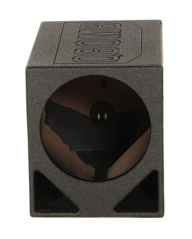 Alt view image 4 of 5 - QPower Single 12" Triangle Ported Car Audio Subwoofer Enclosure, 2-Pack | Designed for Vehicle Stereo Equipment and Custom Deep Bass Sound System Installations