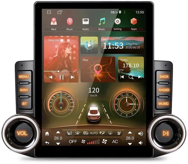 Alt view image 6 of 7 - 5G WiFi Car Stereo Radio for Ford F-150 F150 2004-2008 with Wireless Carplay Android Auto 9.7" 2+64G Touch Screen Car Radio Head Unit Backup Camera Bluetooth GPS Navigation Mirror Link