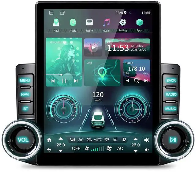 Main image of 5G WiFi Car Stereo Radio for Ford F-150 F150 2004 2005 2006 2007 2008 with Wireless Carplay Android Auto 9.7" Touch Screen Car Radio Head Unit Backup Camera Bluetooth GPS Navigation Mirror Link,2+32G