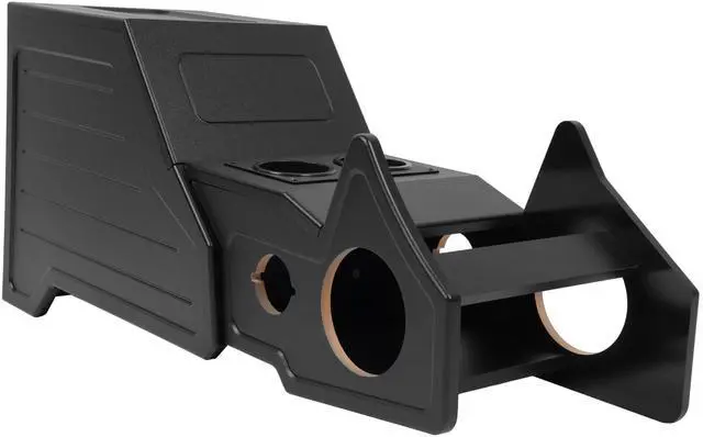 Main image of Center Console Subwoofer Box Compatible with 03-06 Silverado/Sierra | That Comes With Factory Center Console Crew/Single /Ext Cab MDF+Plastic(ABS) Black Center Console Subwoofer Box