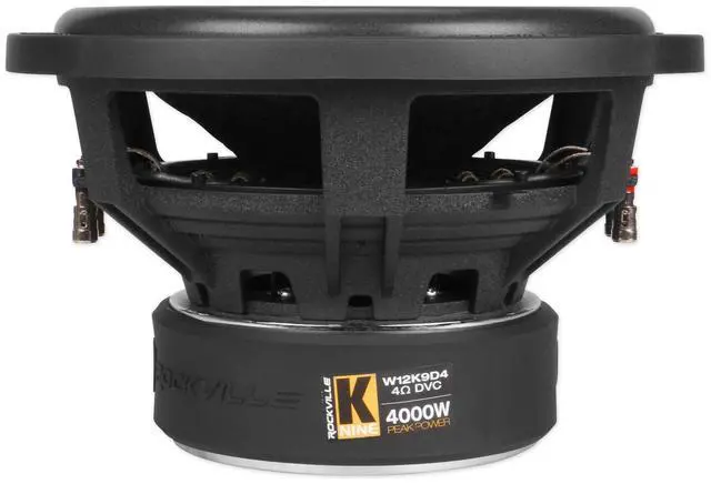 Alt view image 5 of 7 - W12K9D4 12" K9 V3 DVC 4-Ohm Car Subwoofer, Nomex Spider, 2-Pack | 4000W Peak/1000W RMS Each, Cast Aluminum Basket, Double Stacked 190 Oz Magnet, 3" 4-Layer Voice Coil, Non-Pressed Paper Cone