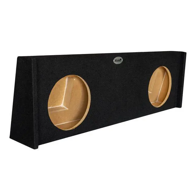 Alt view image 2 of 7 - Silverado/Sierra Crew Cab Dual 12" Subwoofer Enclosure Box 2008-2013