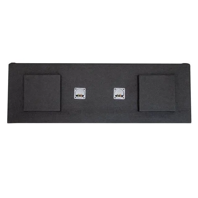 Alt view image 6 of 7 - Silverado/Sierra Crew Cab Dual 12" Subwoofer Enclosure Box 2008-2013