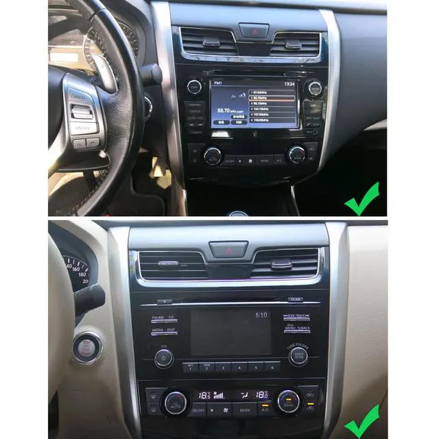 Alt view image 2 of 7 - Android 13 Double Din Car Stereo for Nissan Altima 2013-2015 | 10.1" Touch Screen Car Stereo Radio with Wireless Carplay Android Auto GPS Navigation WiFi Mic Backup Camera