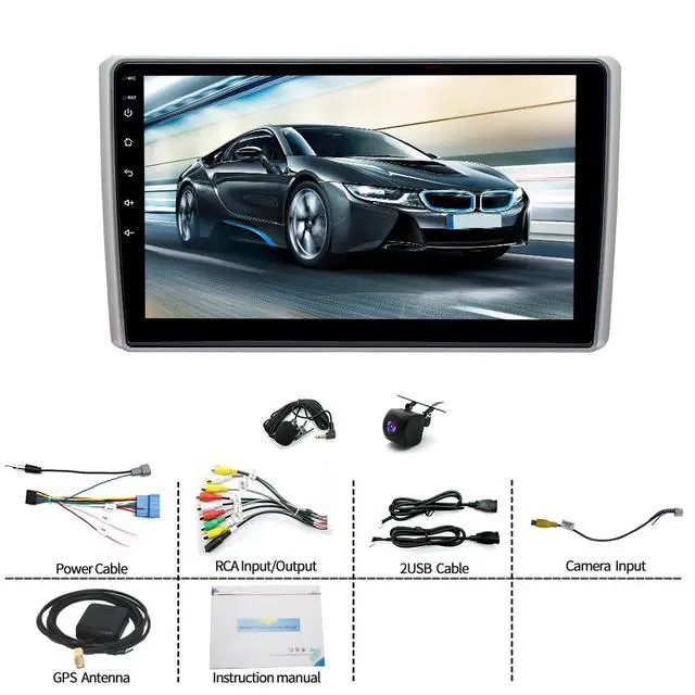 Alt view image 7 of 7 - Android 14 Double Din Car Radio Compatible with Honda Element 2003 2004 2005 2006, 4G+64G 10" Touch Screen Car Stereo with Wireless Carplay Android Auto GPS WiFi Mic Backup Camera