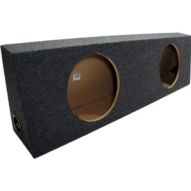 Alt view image 2 of 5 - Kicker Bundle Compatible with Universal 43C124 Dual 12" Vehicle Loaded Sub Box Enclosure