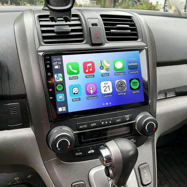 Main image of 8" Double Din Car Stereo for Honda CRV 2007-2011 with Wireless Carplay Android 14 Touchscreen Upgrade Radio Head Unit Backup Camera Bluetooth GPS Navigation FM/RDS SWC-2+32G