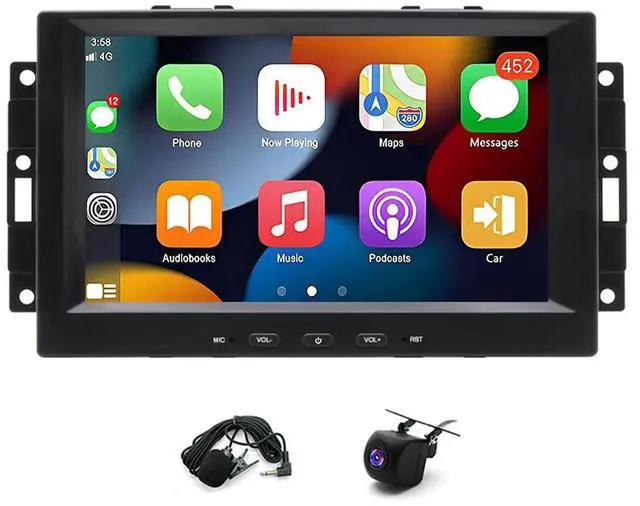 Main image of 8" Double Din Car Stereo for Honda CRV 2007-2011 with Wireless Carplay Android 14 Touchscreen Upgrade Radio Head Unit Backup Camera Bluetooth GPS Navigation FM/RDS SWC-2+64G