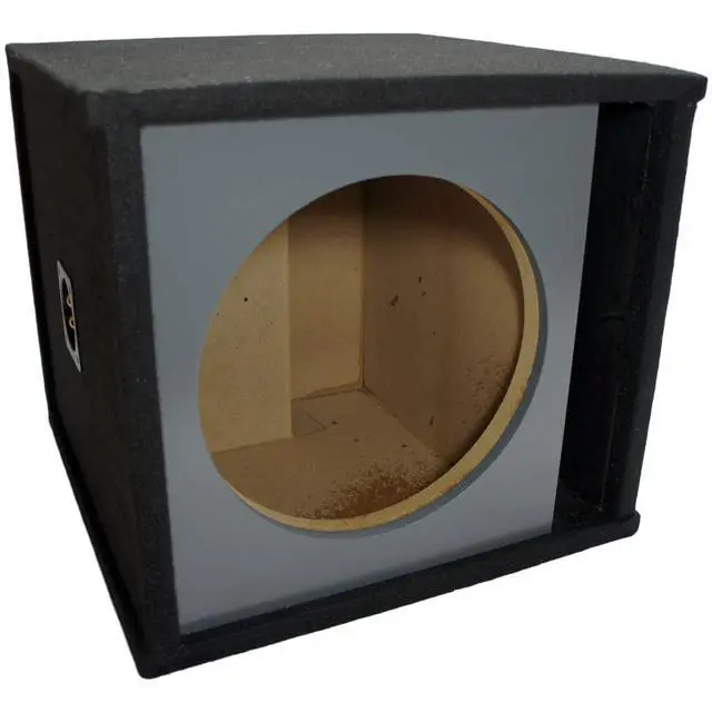 Alt view image 2 of 7 - Alpine S-W12D4 Type S 12" Paintable Ported Sub Box Subwoofer Enclosure | Loaded single bass package, universal car audio upgrade, custom finish ready, vented speaker design, 12 inch size