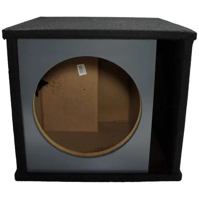 Alt view image 3 of 7 - Alpine S-W12D4 Type S 12" Paintable Ported Sub Box Subwoofer Enclosure | Loaded single bass package, universal car audio upgrade, custom finish ready, vented speaker design, 12 inch size